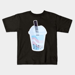 Trans Kawaii Bubble Tea Kids T-Shirt